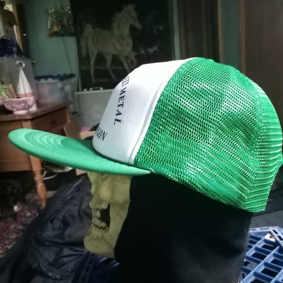 Deadstock Vintage West Coast Sheet Metal Snap Trucker Hat Cap - Picture 3 of 7